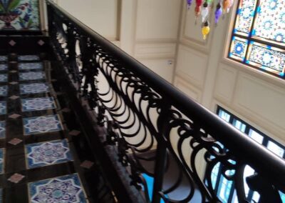 staircase handrail 25 D elegant metal works